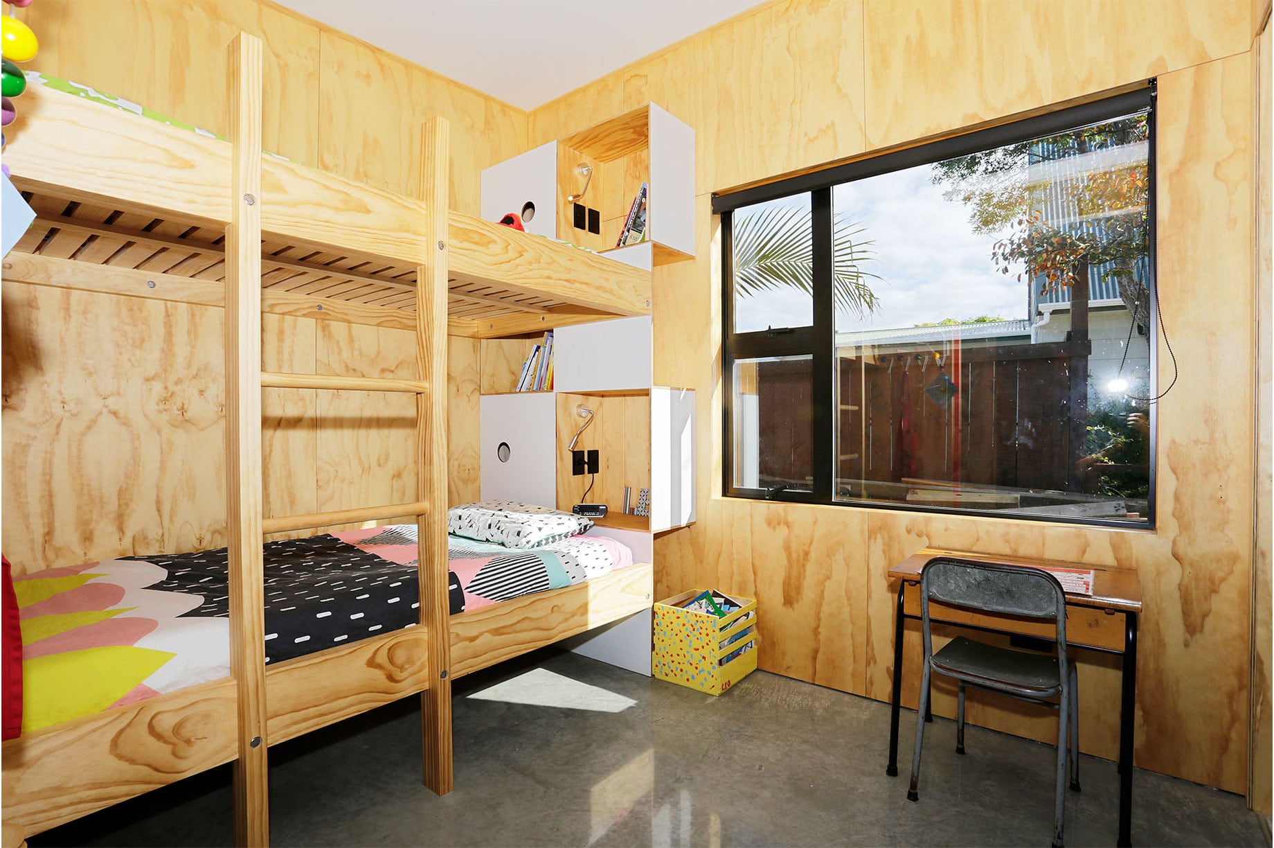 Wooden kids bedroom