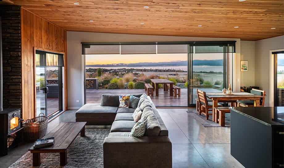 Indoor living area with outdoor access