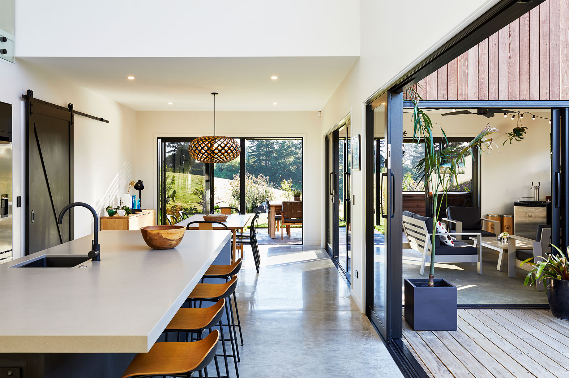 Open plan living area