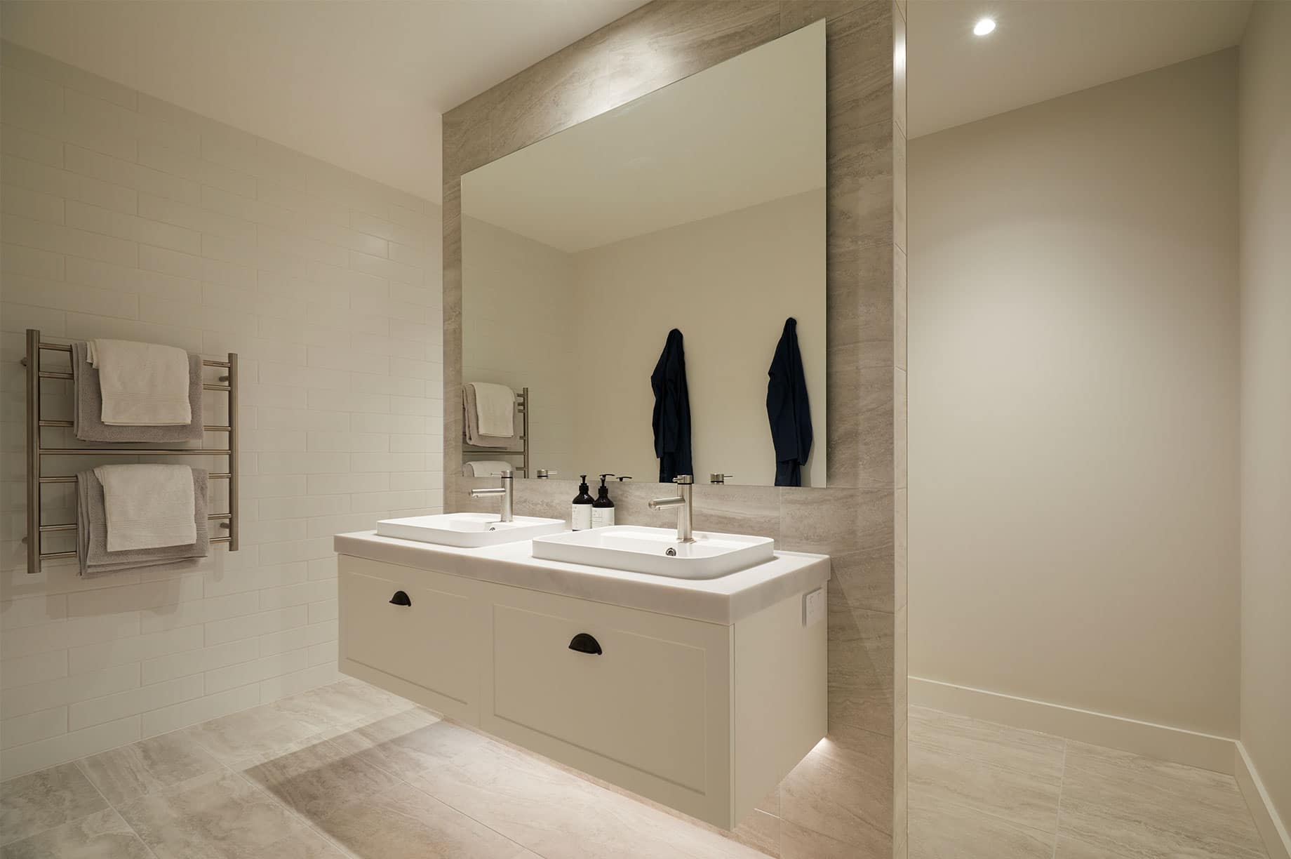 White bathroom of a showhome in Bay of Plenty