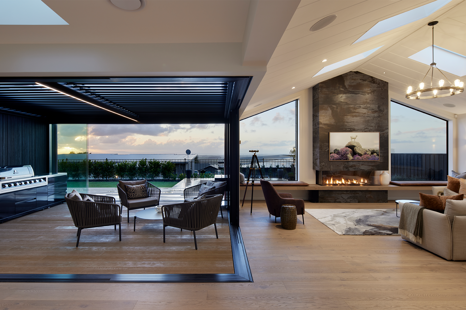 House with indoor-outdoor living flow