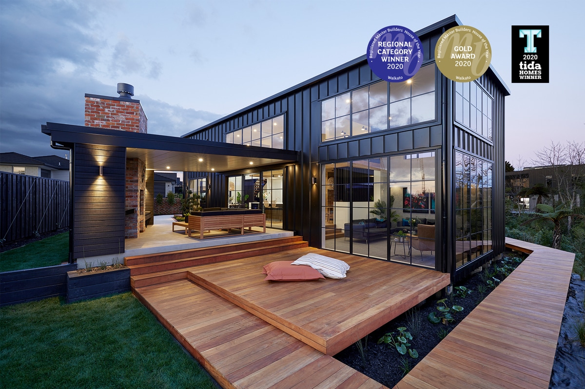 Awards-waikato-showhome Award winning Waikato home with large windows