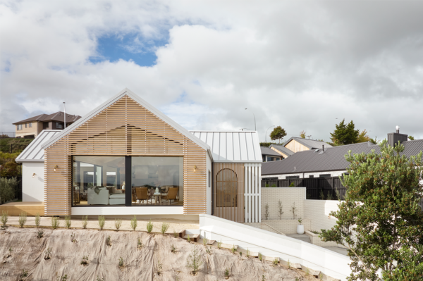 Waikato Vision house front exterior in daylight