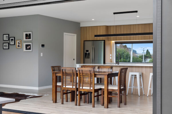 Dining and kitchen area