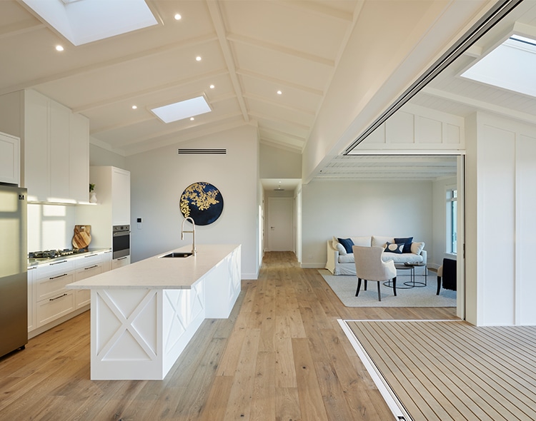 bop-showhome-landmark-mobile White kitchen interior of a house in Bay of Plenty