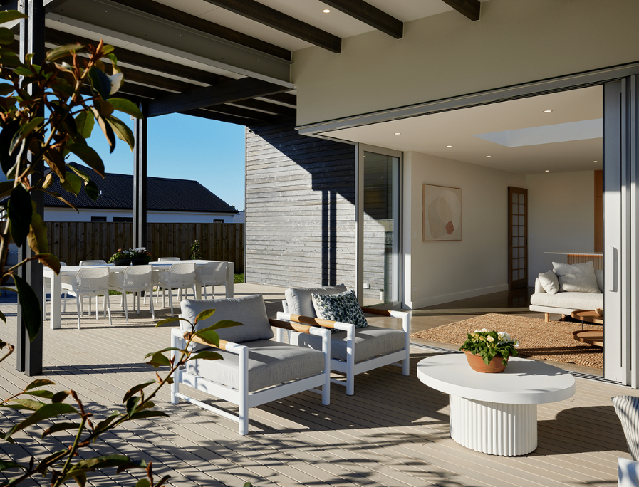 outdoor living area