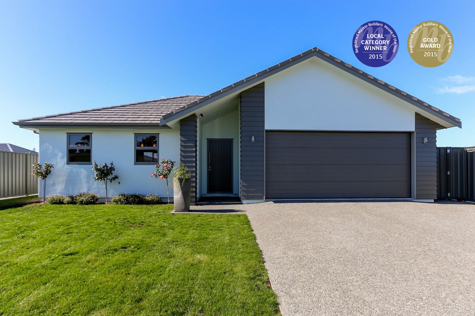 Award winning home exterior Te Awa